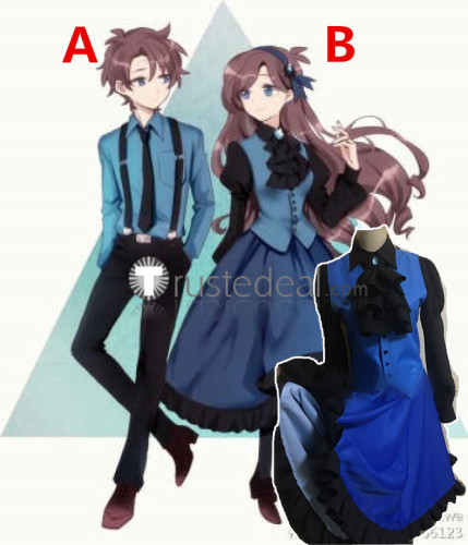 Reverse Falls Mabel Gleeful Dipper Gleeful Black Blue Cosplay Costumes 7