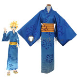 Vocaloid Project DIVA Rin Len Kagamine Kaito Yukata Style Kimono Cosplay Costume