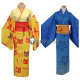 Vocaloid Project DIVA Rin Len Kagamine Kaito Yukata Style Kimono Cosplay Costume