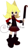 Mogeko Castle Moge-ko Mogeko Blonde Styled Cosplay Wig