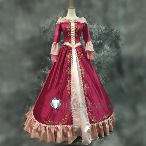 Beauty and the Beast Disney Princess Belle Red Dress Party Cosplay Costumes
