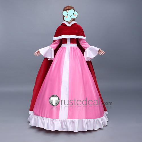 Beauty and the Beast Disney Princess Belle Red Dress Party Cosplay Costumes