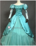 The Little Mermaid Disney Princess Ariel Pink Blue Dress Holiday Cosplay Costumes 2