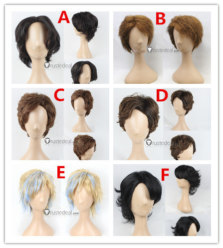 Kamen Rider Masked Rider Philip Sonozaki Raito Kazumi Sawatari Hiden Aruto Katsumi Daido Ryuga Banjo Brown Styled Cosplay Wigs