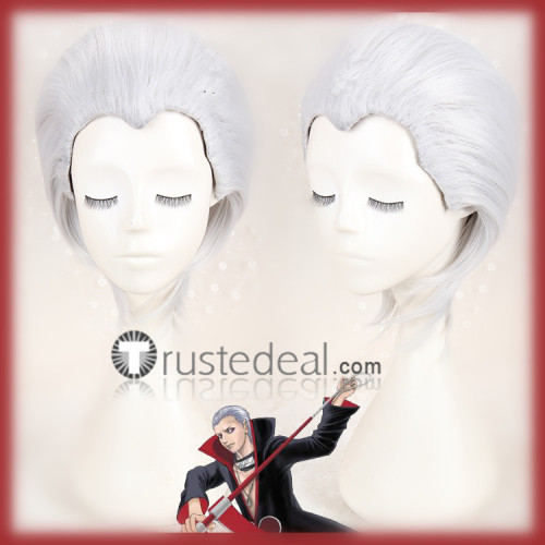 Naruto Indra Otsutsuki Hidan Silver Grey Brown Cosplay Wigs