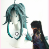 Genshin Impact Xiao Female Genderbend Short Long Green Blue Cosplay Wig