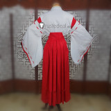Genshin Impact Kitsune Saiguu Inagi Hotomi Shrine Maiden White Red Kimono Cosplay Costume