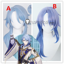 Genshin Impact Kamisato Ayato Blue Cosplay Wigs