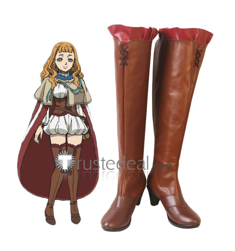 Black Clover Mimosa Vermillion Cosplay Shoes Boots