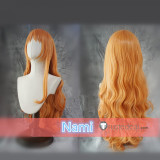 One Piece Nami Long Orange Curly Cosplay Wig