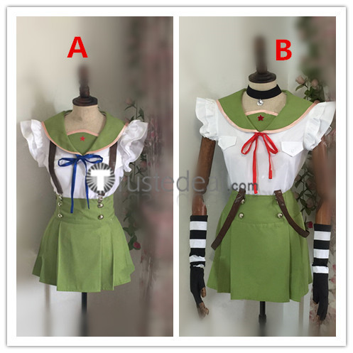 School-Live! Gakko Gurashi Living at School Miki Naoki Kurumi Ebisuzawa Green School Uniform Cosplay Costumes