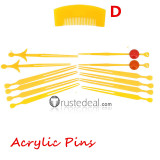 Demon Slayer Kimetsu no Yaiba Daki Cosplay Wigs Oiran Hairpins Accessories