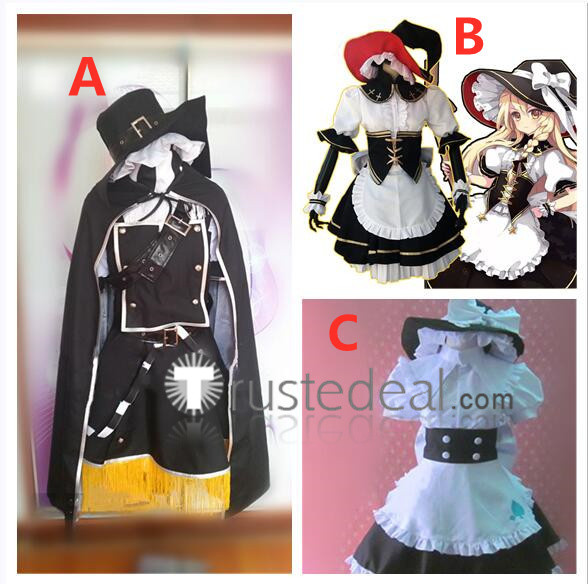 Touhou The Embodiment of Scarlet Devil Kirisame Marisa Witch Alice Maid Koumajou Densetsu Cosplay Costumes