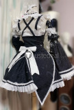 Re Zero Kara Hajimeru Isekai Seikatsu Twins Rem Ram Maid Lolita Lace Cosplay Costumes