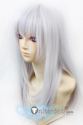 K Kushina Anna Purplish Grey Cosplay Wig