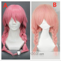 Inu x Boku SS Karuta Roromiya Pink Braid Cosplay Wigs