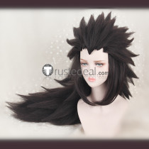 Fairy Tail Gajeel Redfox Long Black Cosplay Wig