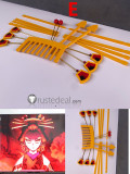 Demon Slayer Kimetsu no Yaiba Daki Cosplay Wigs Oiran Hairpins Accessories
