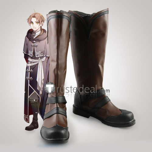 Mushoku Tensei Isekai Ittara Honki Dasu Jobless Reincarnation Rudeus Greyrat Adult Cosplay Shoes Boots