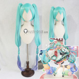 Vocaloid Hatsune Miku Magical Mirai 2021 Green Ponytails Cosplay Wig