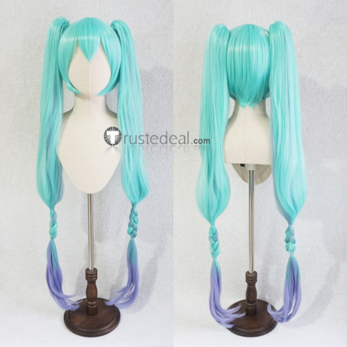 Vocaloid Hatsune Miku Magical Mirai 2021 Green Ponytails Cosplay Wig