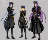 Vocaloid Arrest Rose Kaito Camui Kamui Gakupo Kagamien Len Black Cosplay Costume