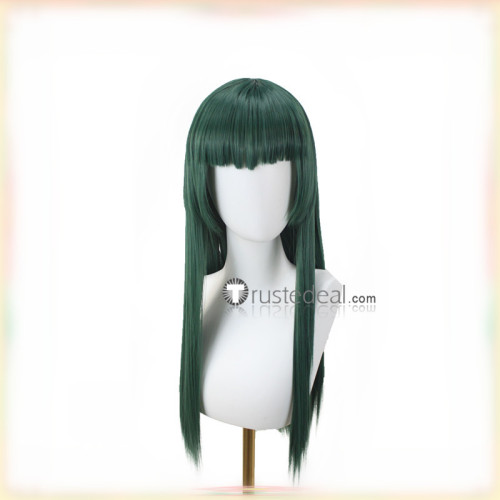 YuGiOh Carly Nagisa Long Dark Green Cosplay Wig