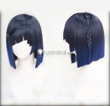 Genshin Impact Yelan Kuki Shinobu Ninja Shrine Maiden Green Black Purple Cosplay Wigs