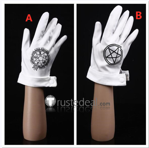 Hellsing Alucard White Gloves Cosplay Props Accessories