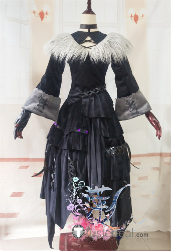 Final Fantasy XIV FF14 Y'shtola Rhul Black Mage Cosplay Costumes1