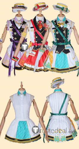 Love Live Sunshine Aqours Train Awakening Yoshiko Dia Kanan Ruby Chika Mari Riko You Hanamaru Cosplay Costumes