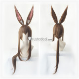 Arknights Amiya Lappland W Brown Silver Cosplay Wig