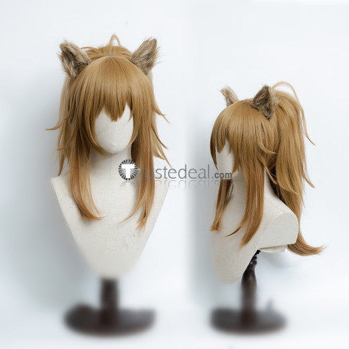 Arknights Siege SilverAsh Pramanix Cliffheart Indra Silver Grey Brown Cosplay Wigs