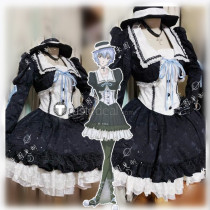 Neon Genesis Evangelion Rei Ayanami Gothic Lolita Dress Cosplay Costumes