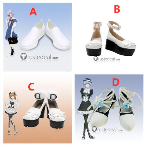 Neon Genesis Evangelion Ayanami Rei Asuka Langley Soryu Lolita Outfit Cosplay Boots Shoes