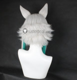 Twin Star Exorcists Sousei no Onmyouji Tatara Silver Purple Green Styled Cosplay Wigs Ears