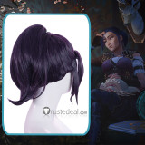 League of Legends LOL Arcane Caitlyn Blue Purple Ponytail Cosplay Wigs