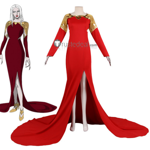 Castlevania Carmilla Red Gown Cosplay Costume