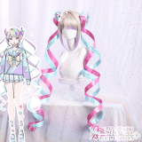 1/3 Delusion NEEDY GIRL OVERDOSE OMGkawaiiAngel KAngel Blonde Ponytails Cosplay Wig