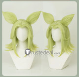 League of Legends LOL The Spark of Zaun Zeri Ears Firefox Ahri Styled Cosplay Wig