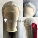 Yuri on Ice THE MOVIE ICE ADOLESCENCE Victor Viktor Nikiforov Young Long Ponytail Gray Lace Front Cosplay Wig