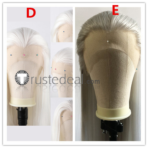 Yuri on Ice THE MOVIE ICE ADOLESCENCE Victor Viktor Nikiforov Young Long Ponytail Gray Lace Front Cosplay Wig