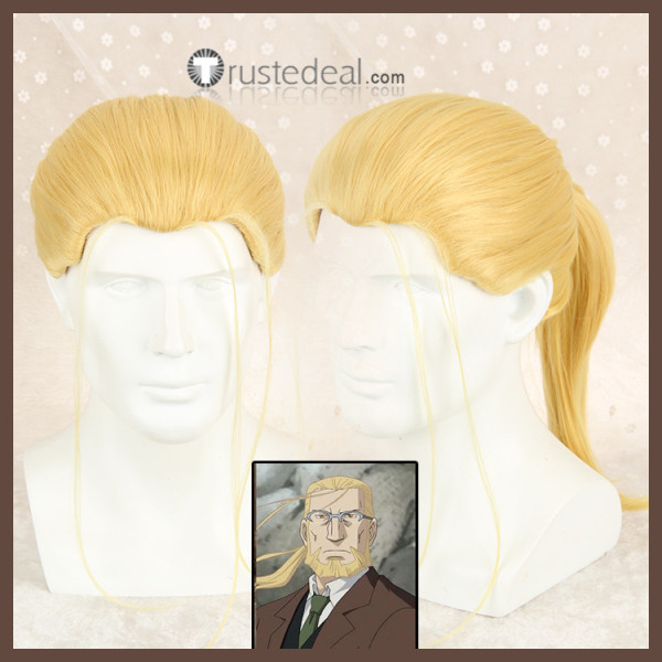 FullMetal Alchemist Von Hohenheim Blonde Cosplay Wig