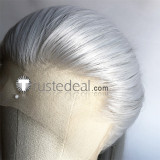 Yuri on Ice THE MOVIE ICE ADOLESCENCE Victor Viktor Nikiforov Young Long Ponytail Gray Lace Front Cosplay Wig