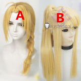 FullMetal Alchemist Edward Elric Winry Rockbell Blonde Cosplay Wigs