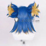 Valorant Fade Neon Gekko Yoru Blue Grey Cosplay Wig