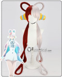One Piece Film Ulti Uta Red Silver Pink Blue Cosplay Wigs