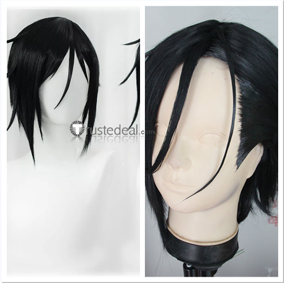 Kuroshitsuji Black Butler Sebastian Michaelis Black Styled Cosplay Wigs