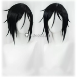 Kuroshitsuji Black Butler Sebastian Michaelis Black Styled Cosplay Wigs