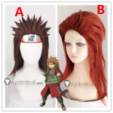 Naruto Akimichi Choji Brown Orange Cosplay Wigs